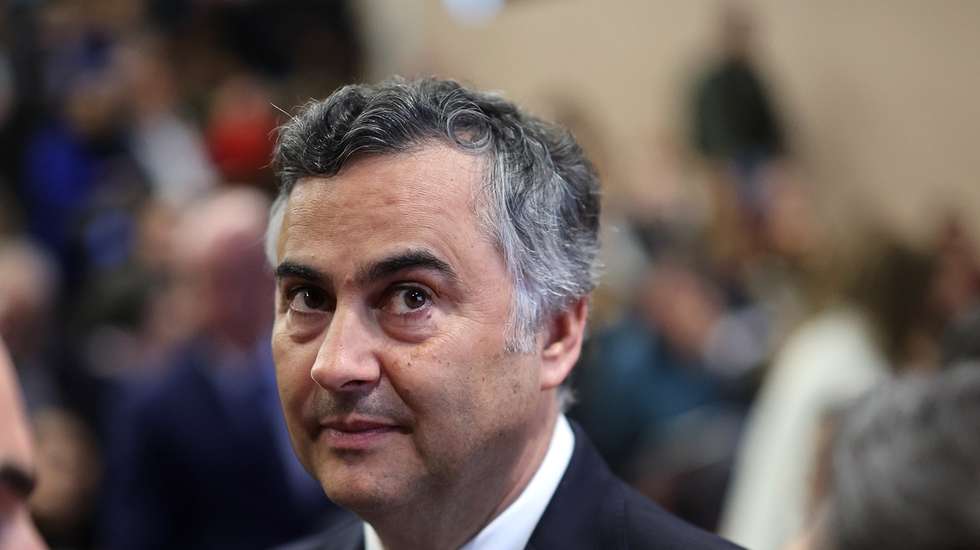 O ministro da Educação, Ciência e Inovação, Fernando Alexandre, durante a iniciativa “Construir Educação, Aproximar Territórios”, no Instituto Superior de Engenharia do Porto, 13 de abril de 2026. ESTELA SILVA/LUSA