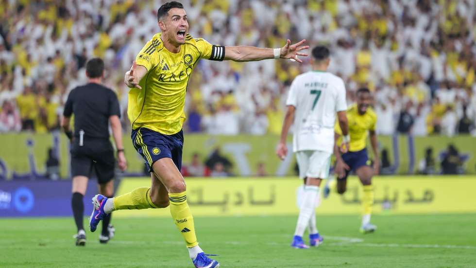 Ronaldo marcou o 99.º golo na Liga da Arábia Saudita e abriu o caminho ao Al Nassr para bater o Al Ahli em Riade