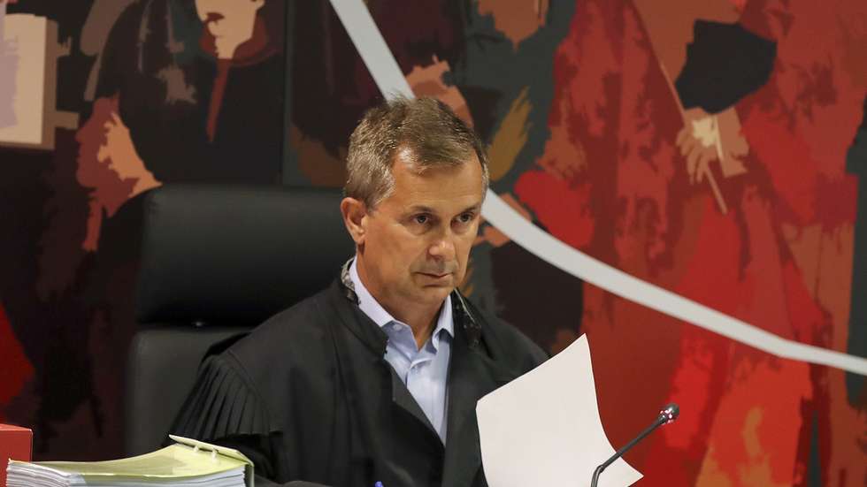 O juiz Ivo Rosa no início da fase instrutória do processo BES/GES, no Campus da Justiça, em Lisboa, 26 de abril de 2022. MANUEL DE ALMEIDA/LUSA