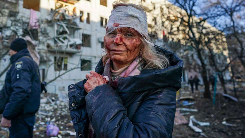 Airstrikes hit Kharkiv's city of Chuhuiv in Ukraine