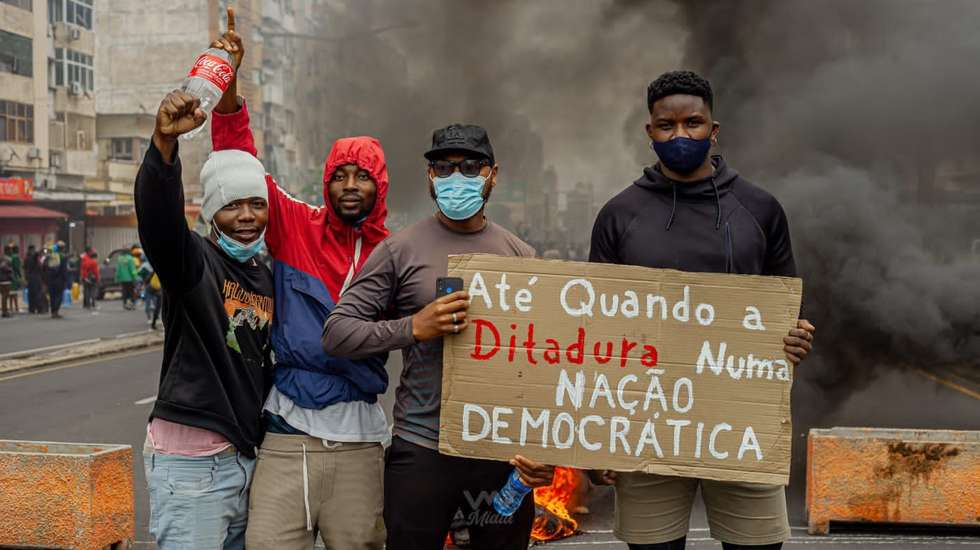 protestos em Moçambique