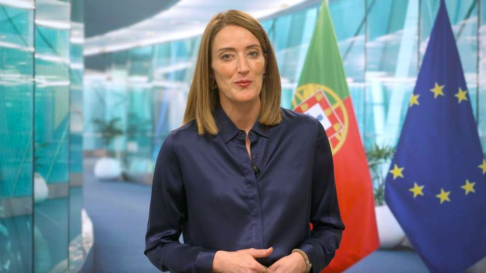 "Hoje, temos muito da Europa em Portugal. Mas, sobretudo, temos muito de Portugal na Europa", disse Roberta Metsola