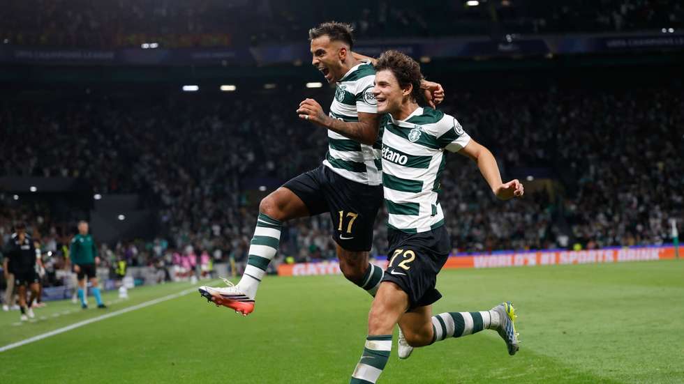 Rodrigo Zalazar marcou o terceiro e último golo do Sporting no triunfo frente ao Galatasaray na sequência de um livre direto