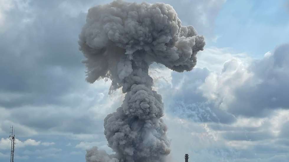 Explosão fábrica Rússia