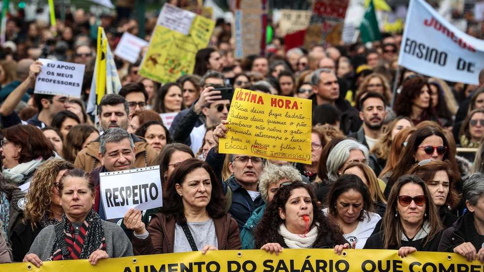 Manifestação de professores