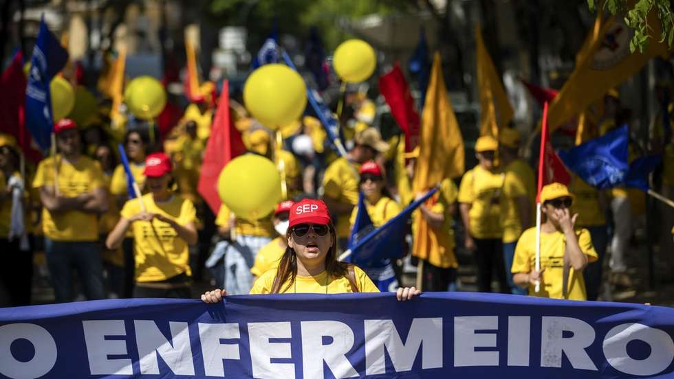 Manifestação de Enfermeiros no Dia Internacional do Enfermeiro