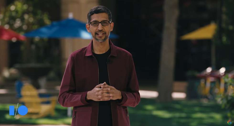 O Google I/O vai decorrer entre 18 e 20 de maio. Sundar Pichai é o presidente executivo da empresa