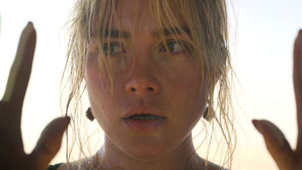 Florence Pugh numa cena de "Não te Preocupes, Querida", de e com Olivia Wilde