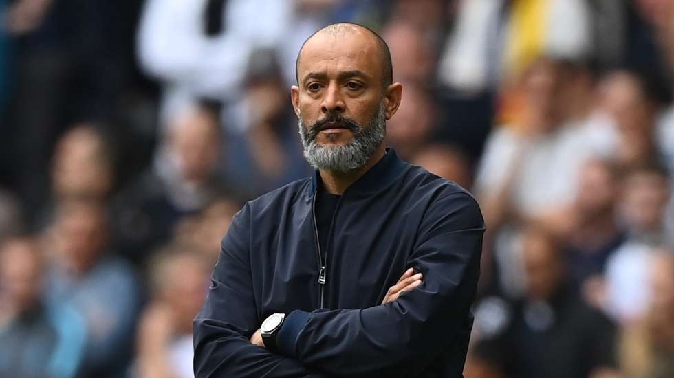 epa09557227 (FILE) - Tottenham manager Nuno Espirito Santo during the English Premier League match between Tottenham Hotspur and Watford in London, Britain, 29 August 2021 (reissued 01 November 2021). Tottenham Hotspur have sacked manager Nuno Espirito Sant, the club said in a statement on 01 November 2021.  EPA/FACUNDO ARRIZABALAGA EDITORIAL USE ONLY. No use with unauthorized audio, video, data, fixture lists, club/league logos or 'live' services. Online in-match use limited to 120 images, no video emulation. No use in betting, games or single club/league/player publications. *** Local Caption *** 57139262