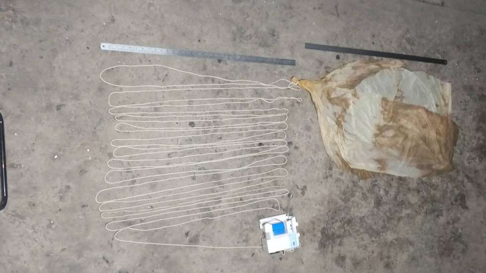 epa10474817 An undated handout photo made available by Taiwan Ministry of National Defense released on 18 February 2023 shows the remains of the balloon discovered by the Taiwan Army in Dongyin township, Taiwan. The inside structure comprises antennas, temperature (humidity) detecting components, data transmitter boards, lithium batteries, etc., Taiwan Ministry of National Defense said the debris was disassembled and subjected to forensic analysis. The installation shares the same framework as the sounding balloon. 
The Ministry of National Defense will continue to employ collaborative intelligence, surveillance, and reconnaissance techniques to thoroughly understand the dynamics surrounding the Taiwan Strait through numerous forms of reconnaissance, surveillance, and identification.  EPA/TAIWAN MINISTRY OF DEFENSE / HANDOUT MANDATORY CREDIT -- the watermark may not be removed/cropped -- HANDOUT EDITORIAL USE ONLY/NO SALES
