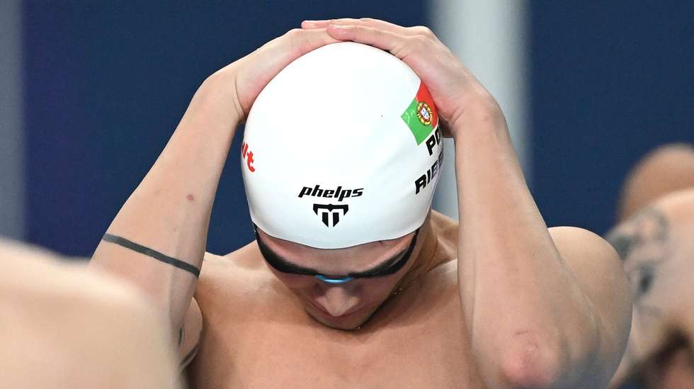 Diogo Ribeiro ficou em sexto na terceira série dos 100 mariposa e terminou com o 20.º melhor tempo, falhando assim o acesso às meias-finais