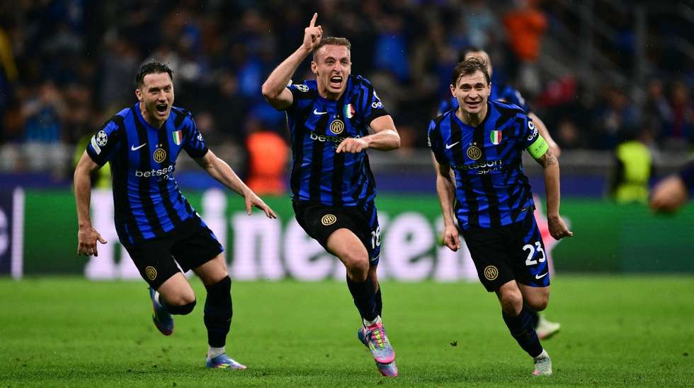 Davide Frattesi entrou e voltou a ser decisivo para o Inter: após o golo marcado em Munique frente ao Bayern, fez o 4-3 que colocou o Inter na final após assistência de Taremi