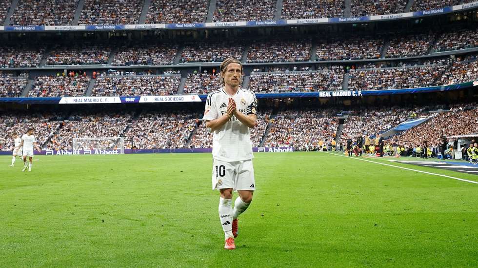 Luka Modric realizou o último jogo no Santiago Bernabéu pelo Real Madrid aos 39 anos, depois de ter chegado ao clube em 2012