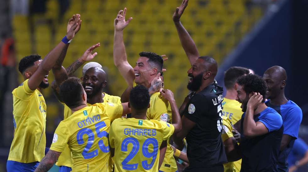 Ronaldo voltou a ter uma celebração "árabe" após o golo que fez a reviravolta no triunfo do Al Nassr frente ao Damac