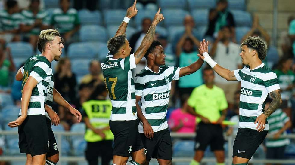 Zalazar, contratação mais cara de sempre do Sporting, entrou e demorou apenas cinco minutos para marcar pela primeira vez pelos leões