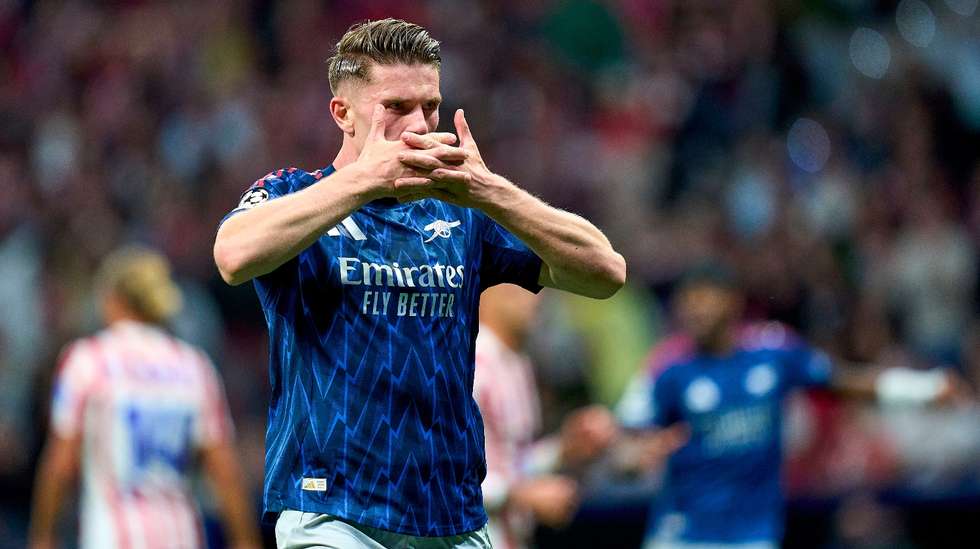 Viktor Gyökeres marcou, Arsenal igualou melhor registo sem perder da história na Champions (13 jogos) mas eliminatória saiu de Madrid em aberto