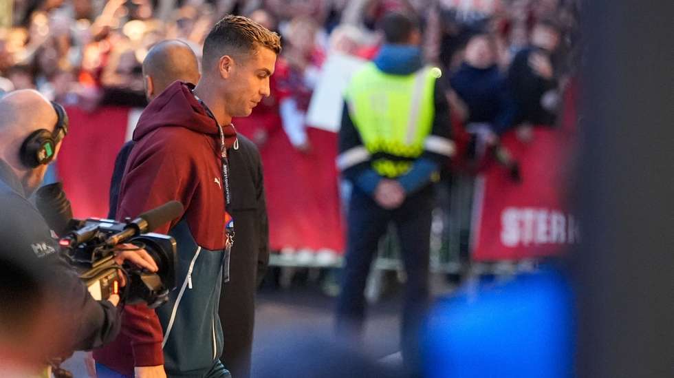 Ronaldo limitou-se a fazer trabalho de ginásio desde a vitória de Portugal em Oslo frente à Noruega, onde não saiu do banco de suplentes
