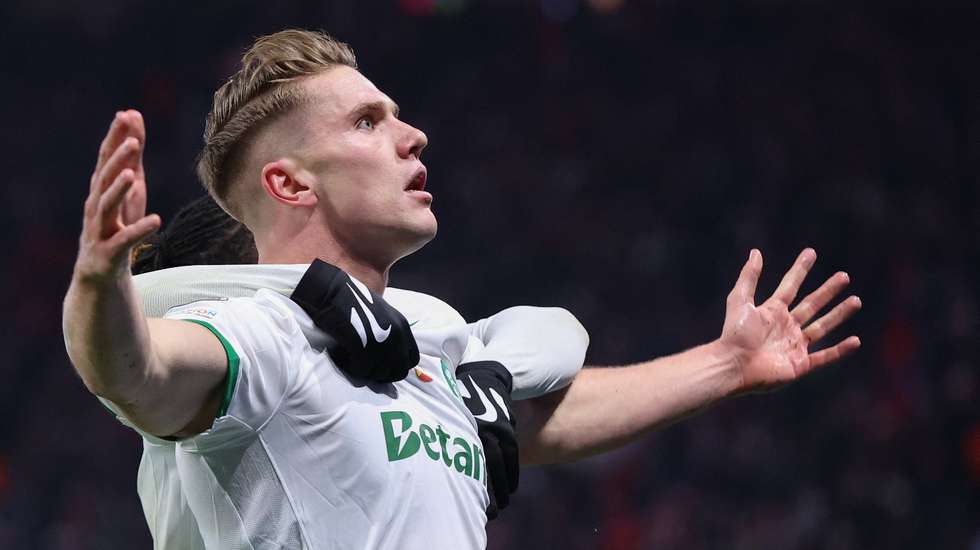Viktor Gyökeres leva sete golos em 2025, tendo marcado em todos os jogos com um hat-trick ao V. Guimarães