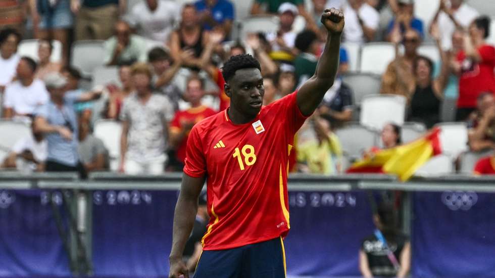 Samu Omorodion fez 96 minutos em quatro encontros dos Jogos de Paris-2024, marcando um golo frente ao Egito na campanha que terminou com a medalha de ouro para a Espanha