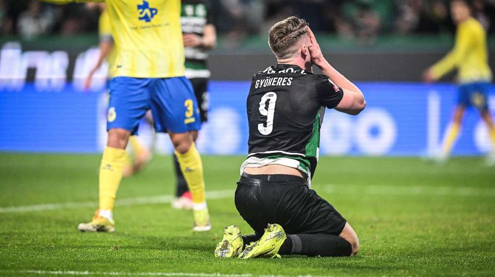 Gyökeres teve um regresso à titularidade apagado, andou alheado do jogo em alguns momentos e falhou a bola de golo sozinho na pequena área nos descontos