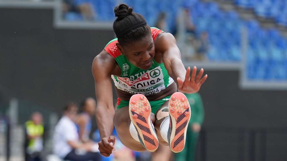Agate de Sousa começou a final na frente, passou para a segunda posição atrás de Malaika Mihambo e desceu apenas para o bronze na última tentativa de Larissa Iapichino