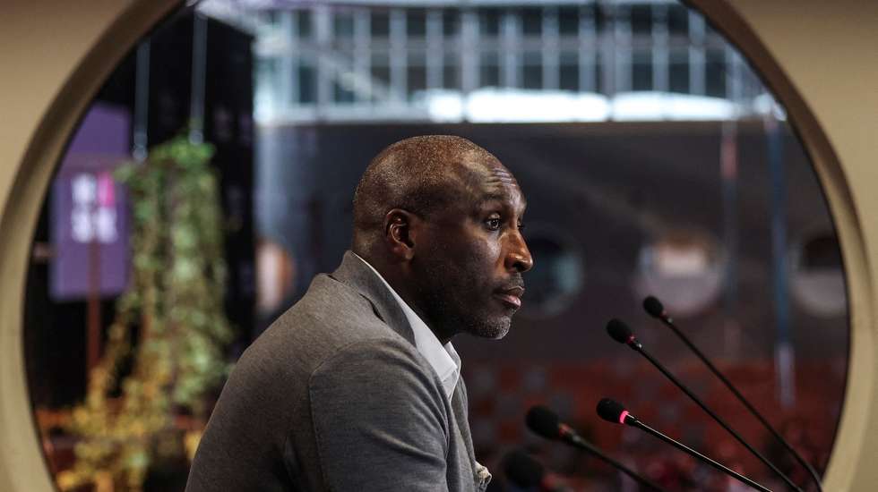 Sol Campbell teve um dia em cheio no Web Summit: passou pela conferência de imprensa, foi ao palco do Sports Trade e participou de seguida numa sessão de Q&A
