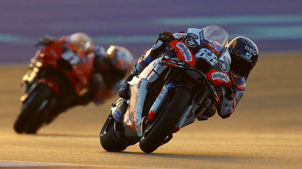 Ao contrário do que tem sido normal no MotoGP, Miguel Oliveira revelou-se melhor em piso seco do que à chuva
