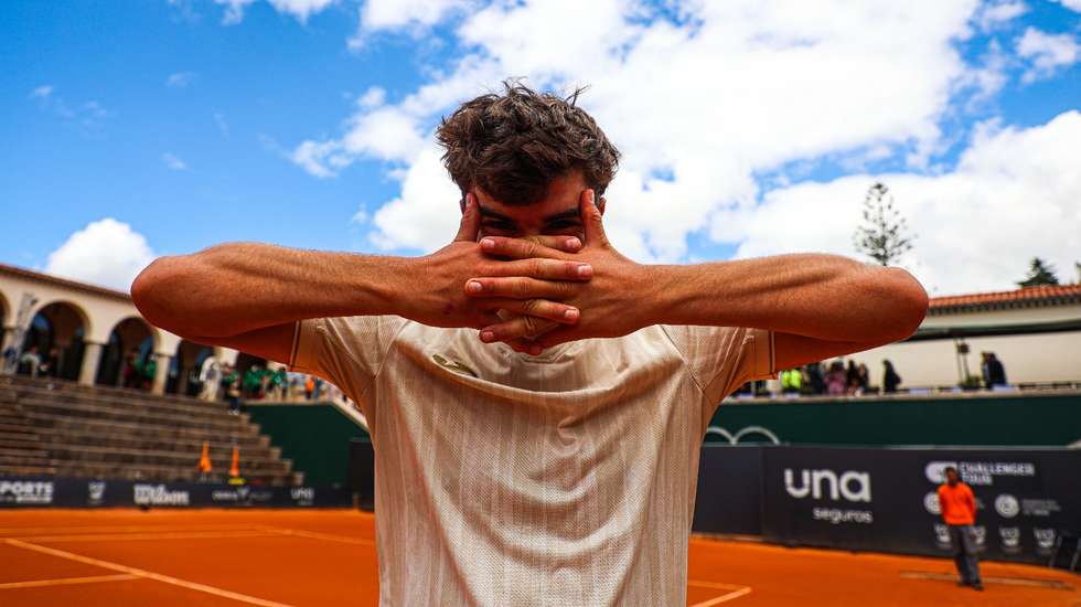 Jaime Faria já tinha celebrados "à Gyökeres" quando venceu o ATP challenger de Oeiras em maio de 2024