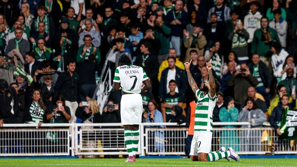 Luis Suárez marcou pela segunda jornada consecutiva e decidiu na deslocação do Sporting ao Estoril
