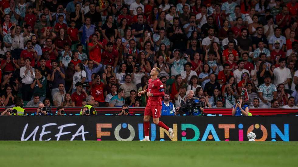 Ronaldo realizou o último encontro por Portugal em Alvalade frente ao País de Gales