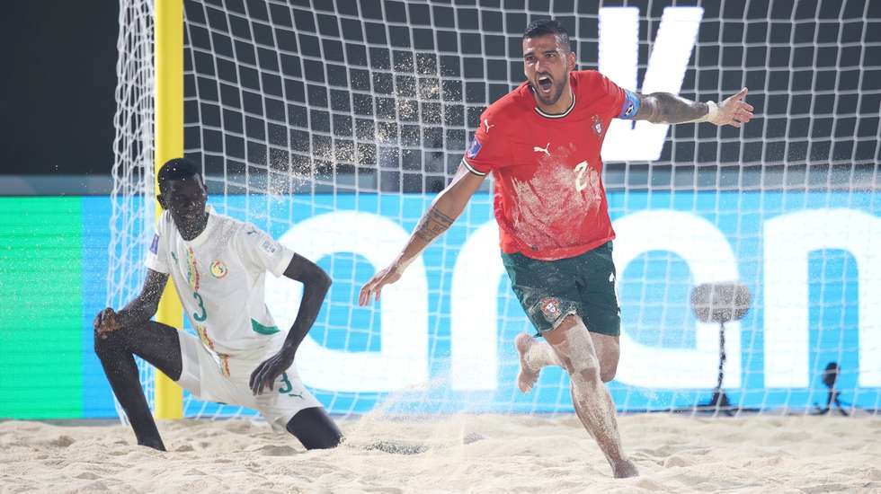 Coimbra marcou o 2-2 no minuto seguinte a nova vantagem do Senegal no terceiro e último período, começando uma reviravolta selada por André Lourenço
