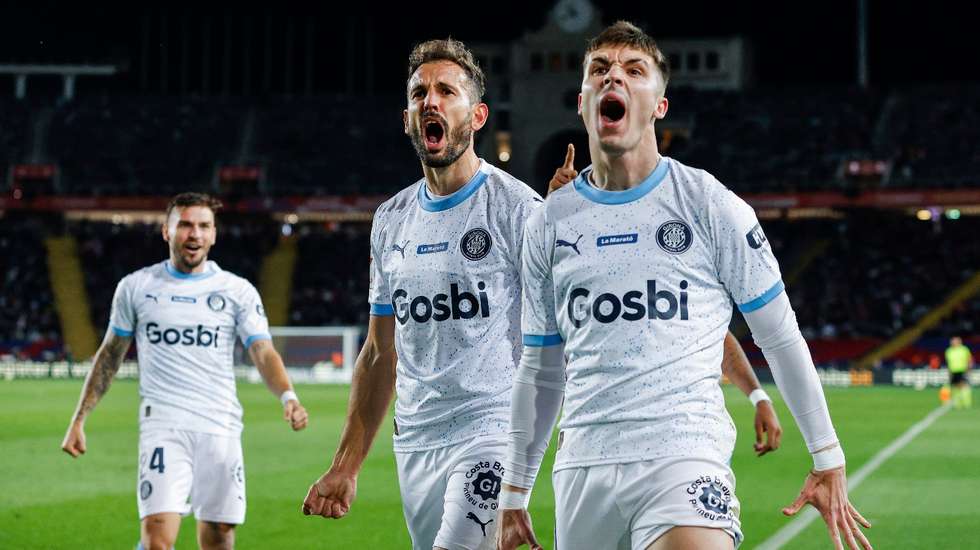 Valery Fernández marcou o terceiro golo do Girona, que fecharia as contas por Stuani no quinto minuto de descontos