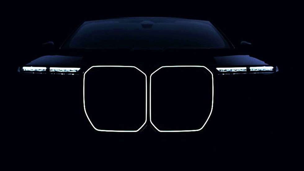 Este é o "teaser" que a BMW lançou para abrir o apetite para o "restyling" do Série 7, que será revelado na China a 22 de Abril
