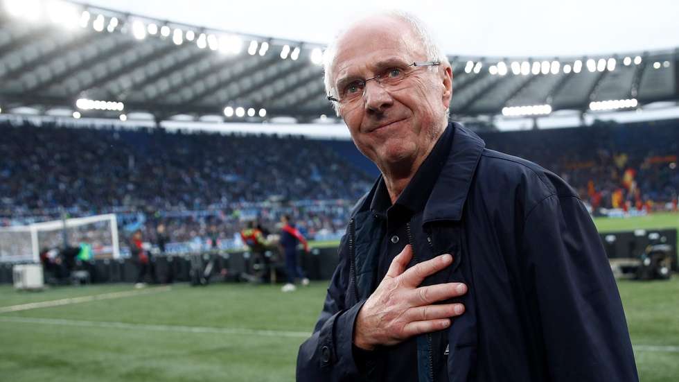Sven-Göran Eriksson foi homenageado no ano passado pela Lazio e pela Roma no Olímpico durante o dérbi da cidade
