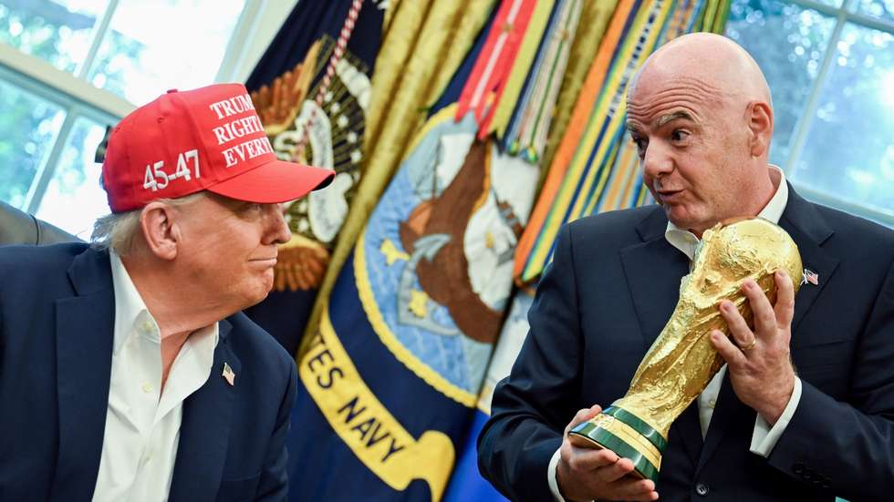 Trump ligou a Infantino na quinta-feira sobre as regras da FIFA em relação ao cartão vermelho