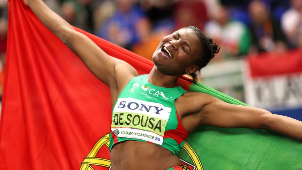 Agate de Sousa sagrou-se campeã mundial em Pista Curta em Torun-2026 depois da medalha de bronze nos Europeus ao Ar Livre de Roma-2024