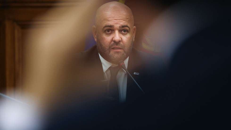 Uma delegação do Sindicato dos Técnicos de Emergência Pré-Hospitalar (STEPH), liderada por Rui Lázaro, respondeu a questões sobre a situação do INEM, perante a Comissão de Saúde na Assembleia da República em Lisboa, 21 de novembro de 2024. TIAGO PETINGA/LUSA