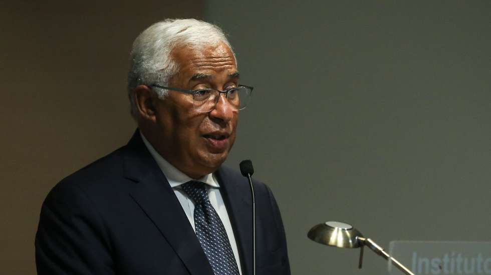 O primeiro-ministro António Costa discursa na cerimónia das comemorações do Dia do Estado-Maior-General das Forças Armadas, no Instituto Universitário Militar, em Lisboa, 14 de setembro de 2021.  RODRIGO ANTUNES/LUSA