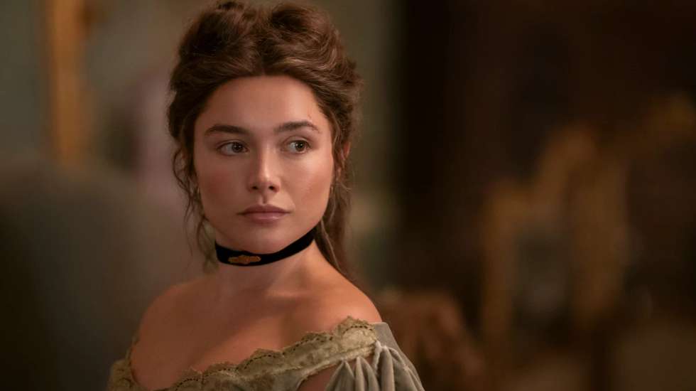 Florence Pugh em "A Leste do Paraíso", que se estreia na quinta-feira, dia 1 de outubro, na Netflix
