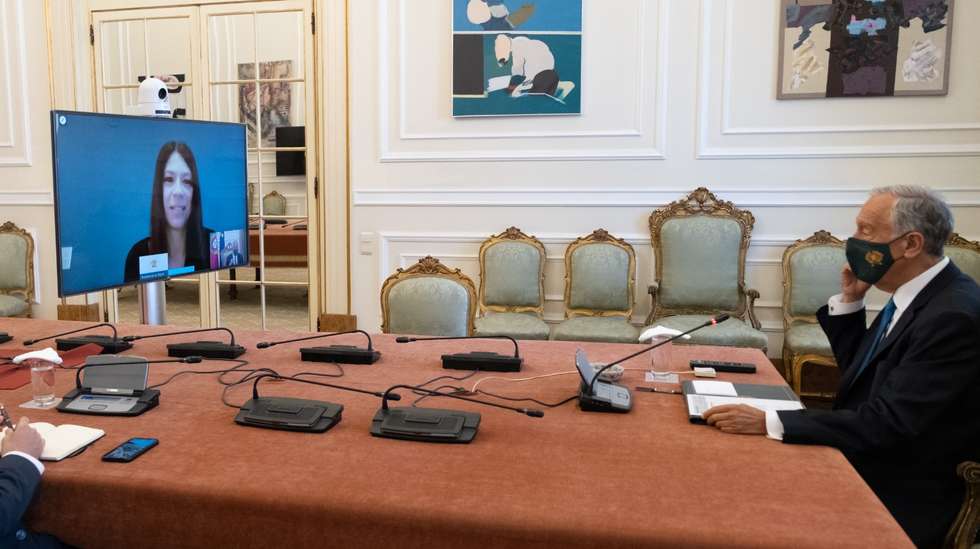A reunião decorreu esta tarde por videoconferência