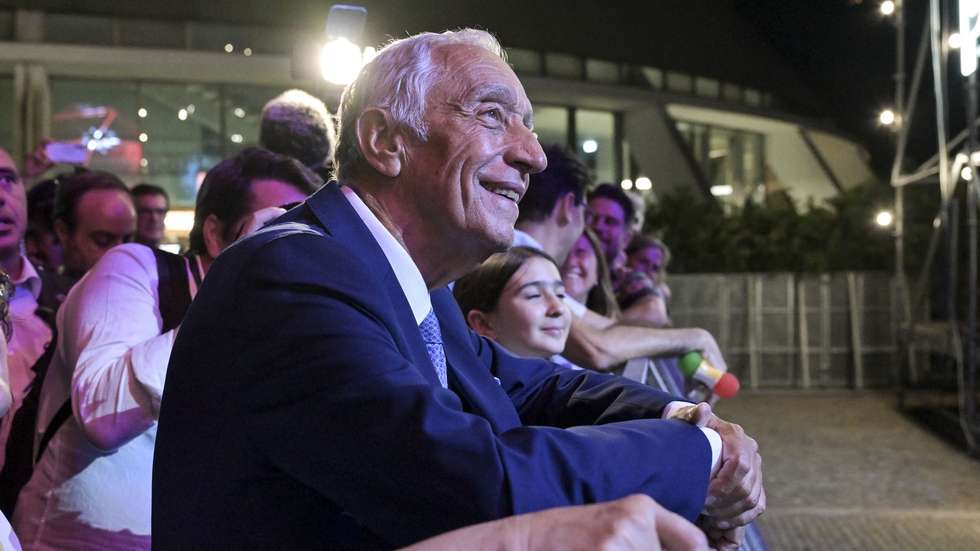 O Presidente da República, Marcelo Rebelo de Sousa, durante os festejos de São João, Porto, 23 de junho de 2023. FERNANDO VELUDO/LUSA