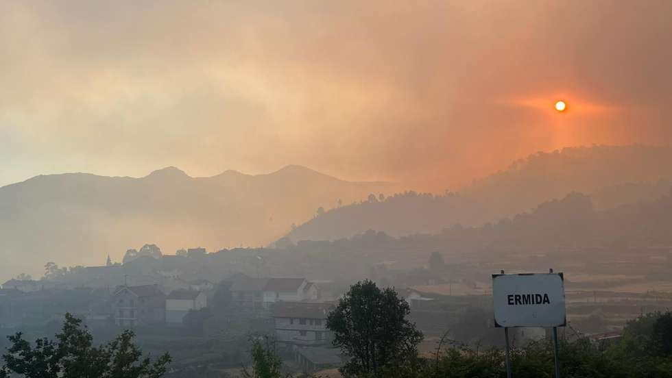Incêndio em Ermida, em Ponte da Barca