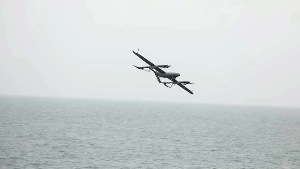 epa10072416 A handout picture made available by the Iranian Army official website shows, drones fire from an Iranian submarine in Indian ocean, southern Iran, 15 July 2022. According to Iranian Army official website Iran has unveiled for the first time drone fire from warships and its 'Taregh' and 'Fateh' submarines. Iranian president Ebrahim Raisi said on 14 July 2022 that any mistake by US and its allies in the region will have Iran's harsh response, after US President Biden and Israeli prime Minister Lapid signed a security pledge earlier in the day.  EPA/IRANIAN ARMY HANDOUT HANDOUT EDITORIAL USE ONLY/NO SALES
