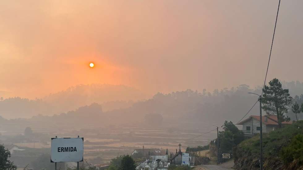Incêndio em Ermida, em Ponte da Barca