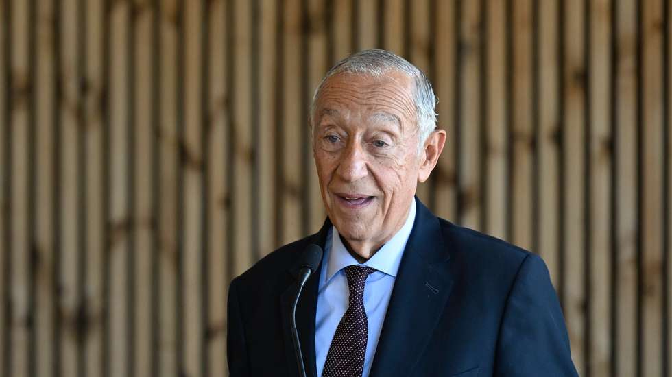 O Presidente da República, Marcelo Rebelo de Sousa, discursa durante a cerimónia de abertura da Oficina da Música que decorreu em Cabeceiras de Basto, 02 de junho de 2024.  FERNANDO VELUDO/LUSA