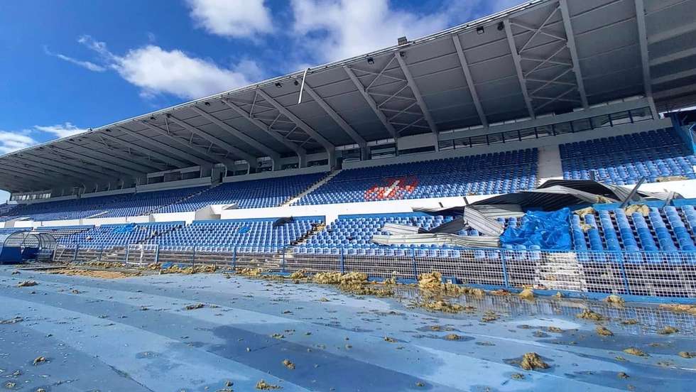 O estádio do Restelo foi um dos que sofreu danos