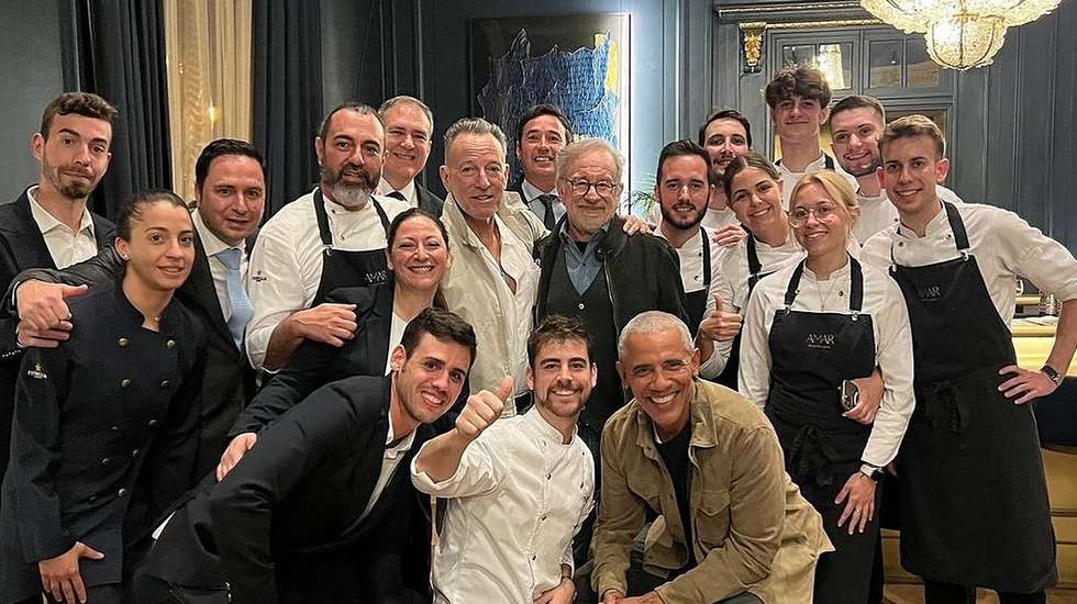 Obama, Springsteen e Spielberg entram num bar