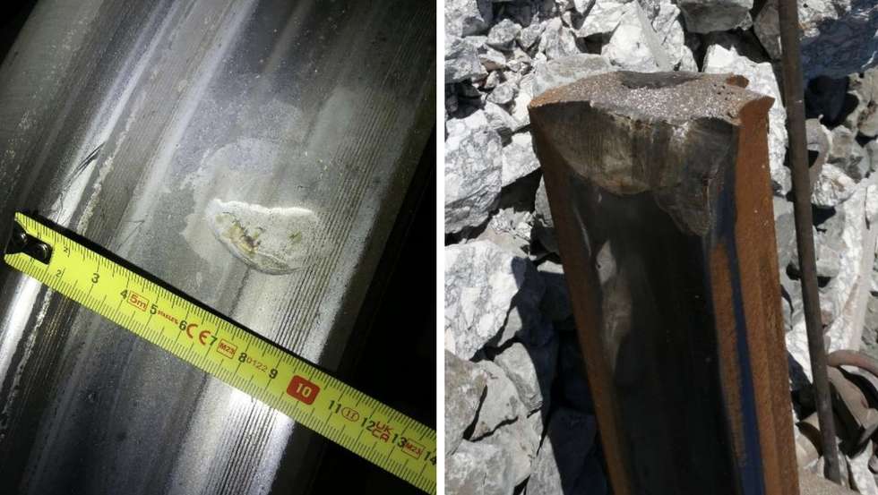 Documento preliminar mostra mossas nas rodas das primeiras carruagens e um carril partido
