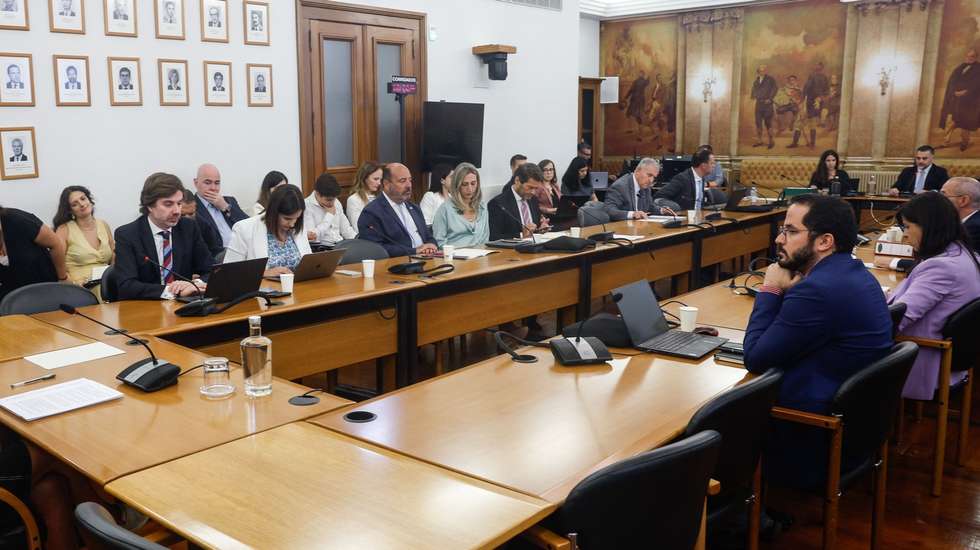 A consultora para os Assuntos Sociais, Sociedade e Comunidades da Casa Civil do Presidente da República, Maria João Ruela (E), intervém durante a sua audição Comissão Parlamentar de Inquérito - Gémeas Tratadas com o Medicamento Zolgensma, na Assembleia da República, em Lisboa, 24 de julho de 2024. ANTÓNIO PEDRO SANTOS/LUSA