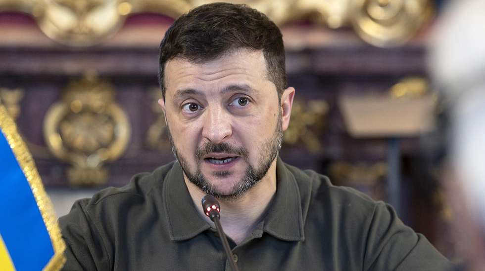 epa11816545 A handout photo made available by the Quirinal Presidential Palace (Palazzo del Quirinale) Press Office shows Ukrainian President Volodymyr Zelensky during a meeting at the Quirinal Palace in Rome, Italy, 10 January 2025.  EPA/PAOLO GIANDOTTI/QUIRINAL PALACE PRESS OFFICE HANDOUT HANDOUT EDITORIAL USE ONLY/NO SALES